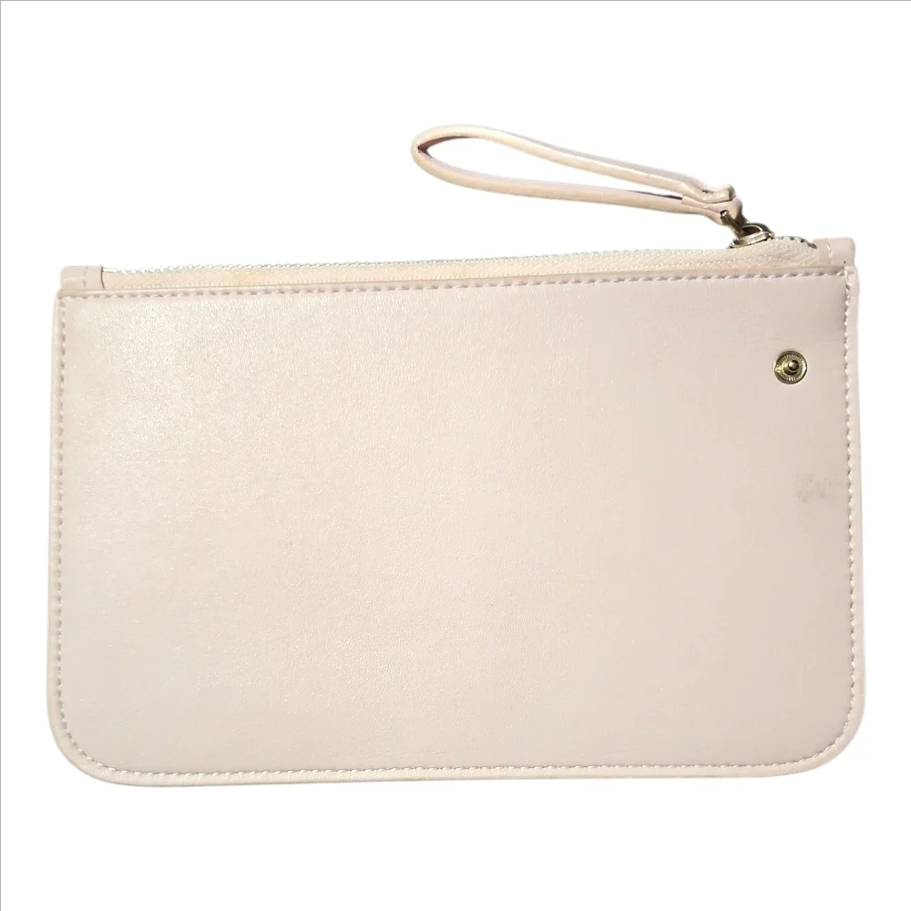 MANSUR GAVRIEL | Soft Pink Leather Zip Pouchette / Wristlet / Clutch - Picture 2 of 4